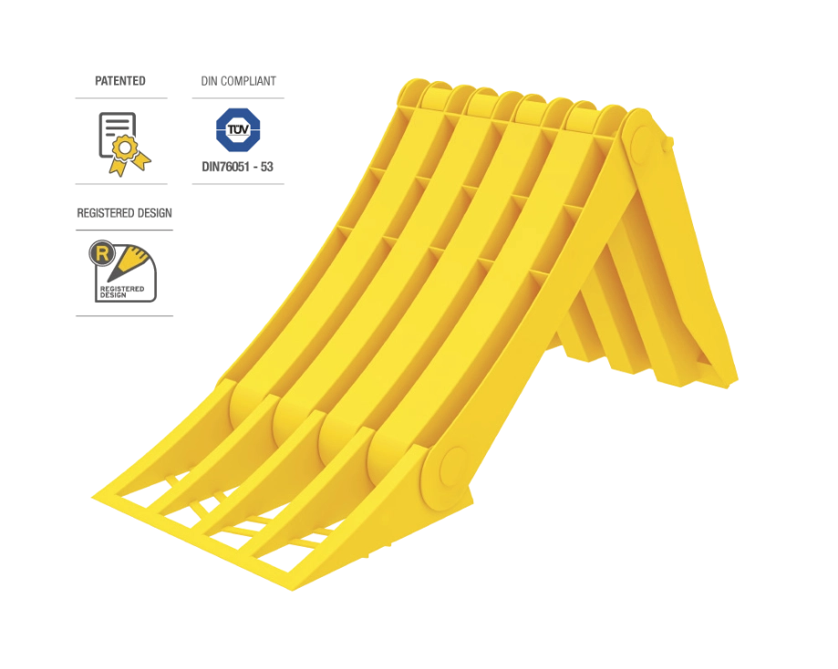 Foldable wheel chock | Origamy